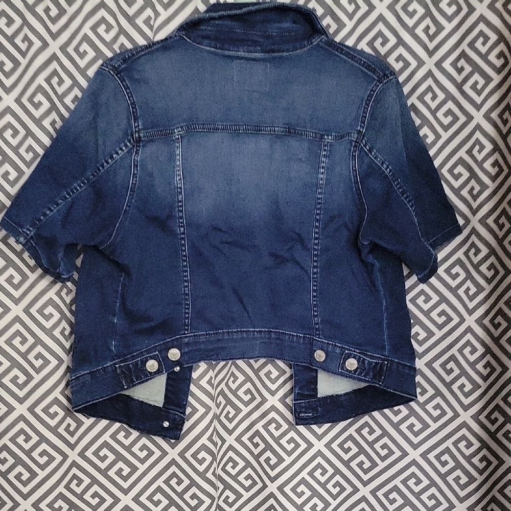 Torrid Blue Denim Jean Jacket Size 00 - Picture 3 of 8